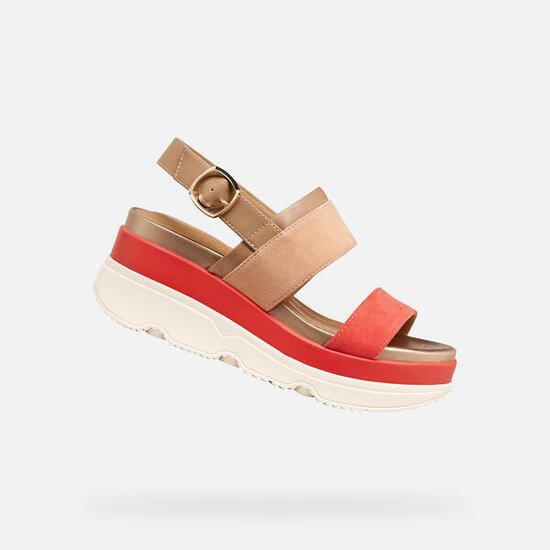 Sandales Femme D GARDENIA Beige Rosé/Marron Clair