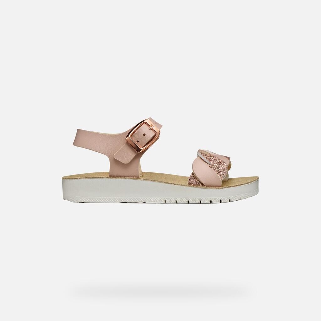 Sandales Fille J SANDAL COSTAREI GI Rose Clair 2/7
