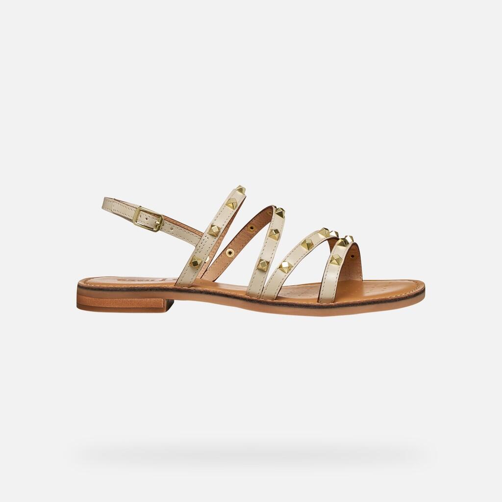 Sandales Femme D MADDALUSIAC Blanc Cassé 2/7
