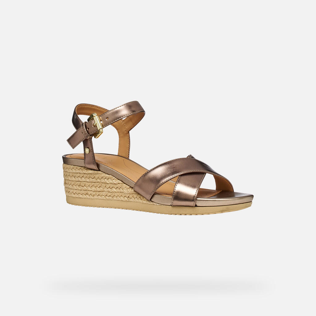 Sandales Femme D ISCHIA CORDA Beige Foncé 5/7