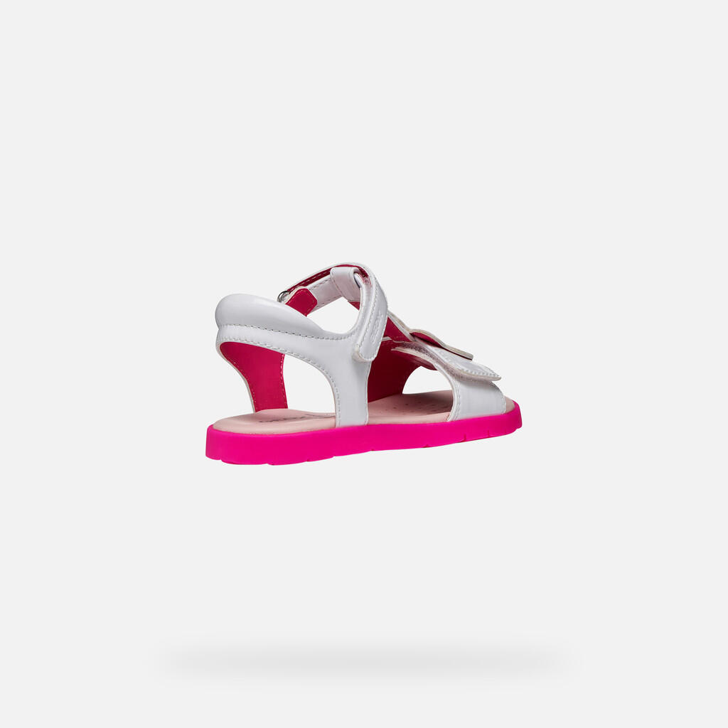 Sandalen Joyfoot Meisje Wit/Fuchsia Fluo 5/7