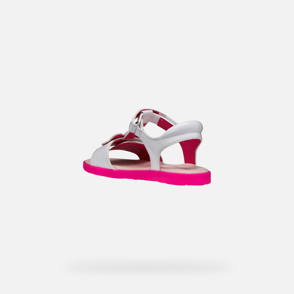 Sandalen Joyfoot Meisje Wit/Fuchsia Fluo 4/7