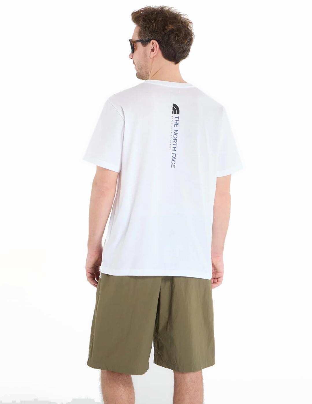 Maglietta da uomo The North Face Vertical regular Bianca. 2/5