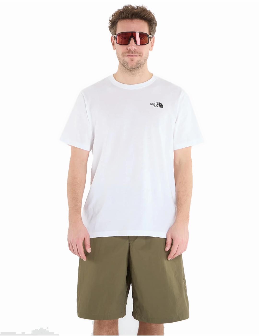 Maglietta da uomo The North Face Vertical regular Bianca. 1/5