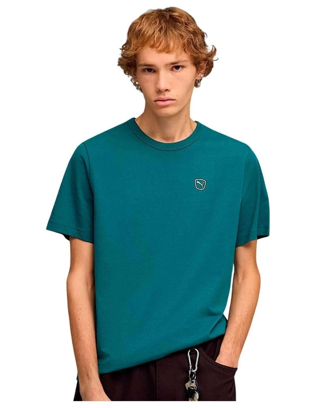 Puma Essentials Elevated, T-Shirt Uomo - Nero, Verde, Beige 2/5
