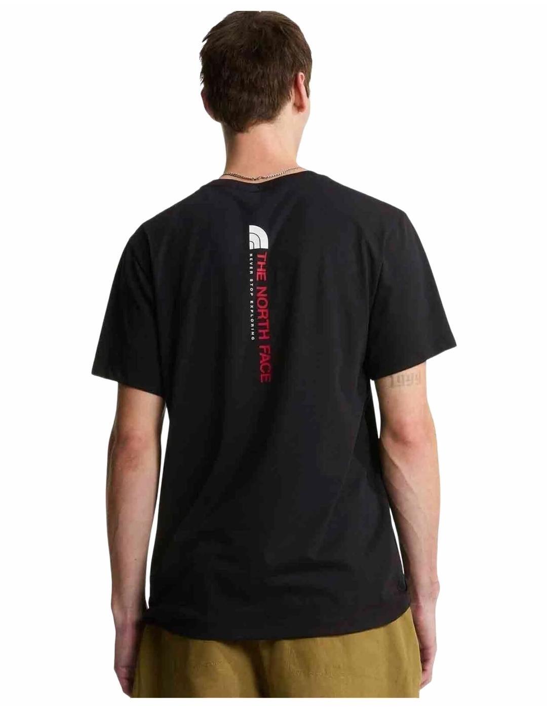 T-shirt pour homme The North Face Vertical régulier Noir. 2/5