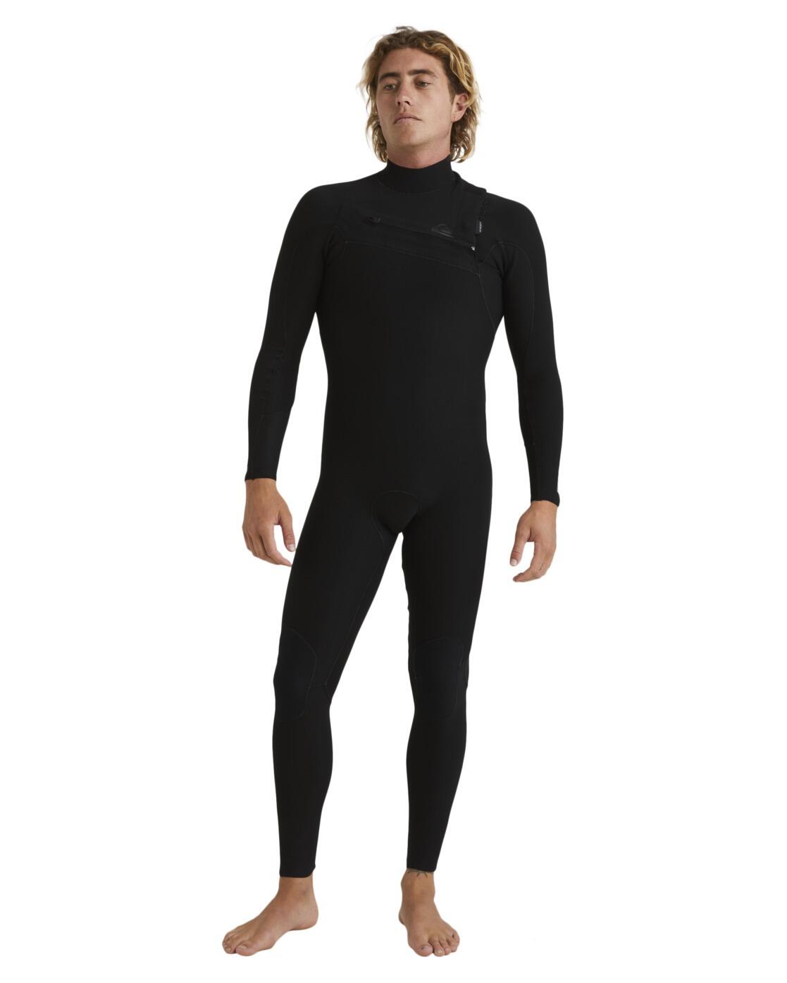 Combinaison de surf zip poitrine 3/2MM HIGHLINE 2024 Noir Homme 3/4
