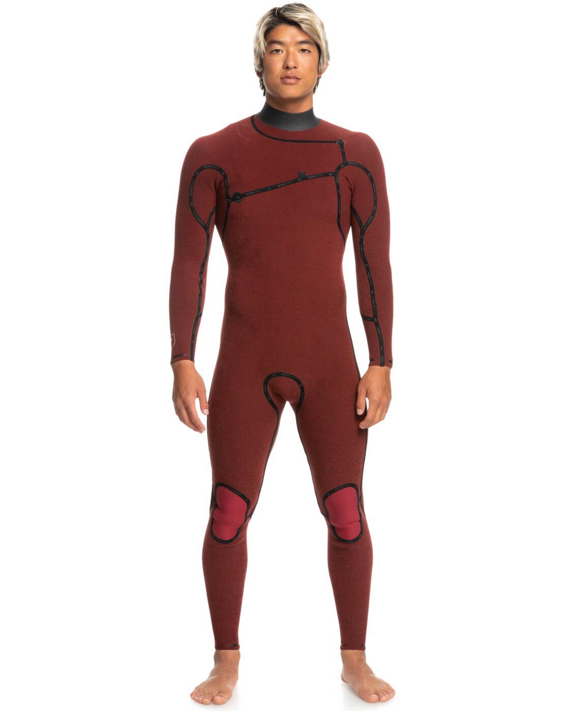 Combinaison de surf zip poitrine 3/2MM HIGHLINE 2024 Noir Homme 4/4