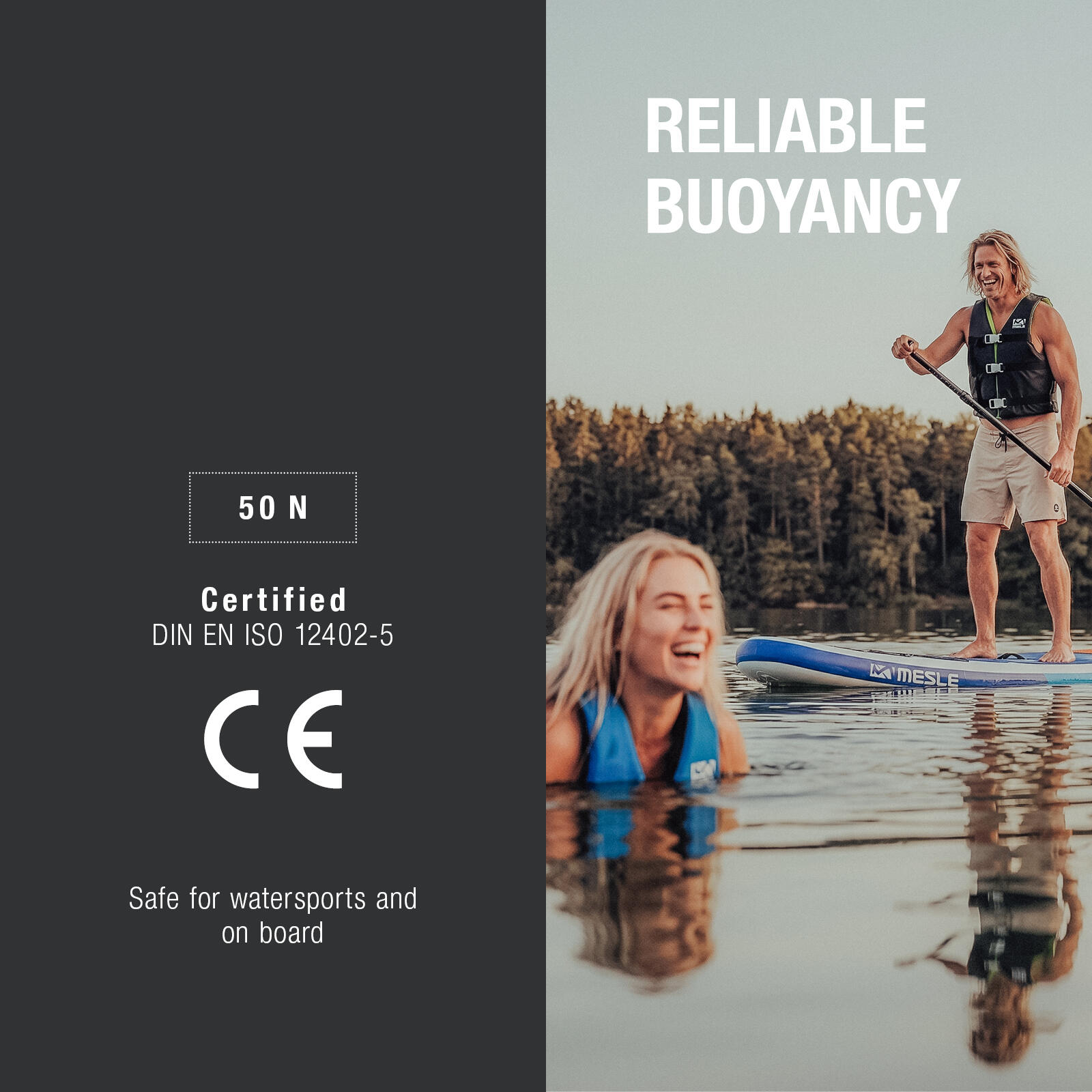 Zwemvest Promo Wakeboard SUP Zeilen Heren/Dames Drijfvest 2/5