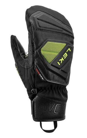 LEKI Leki Handschuh WCR C-Tech 3D Mitten black-ice lemon