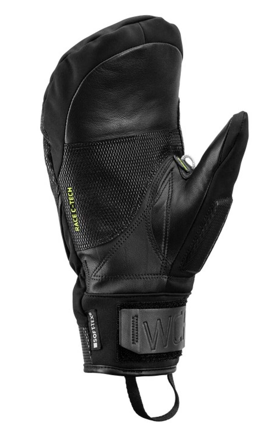 LEKI Leki Handschuh WCR C-Tech 3D Mitten black-ice lemon 2/3