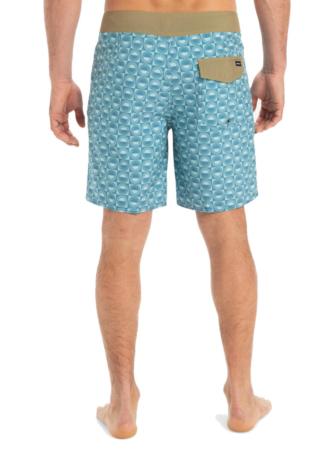 Shorts de natação masculino Quiksilver Surfsilk com perna reta de 18" 5/5
