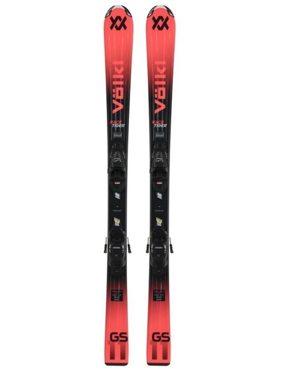 Skipack Völkl Racetiger jr red +Bindungen 7.0 vmotion jr Violet Jungen 3/3