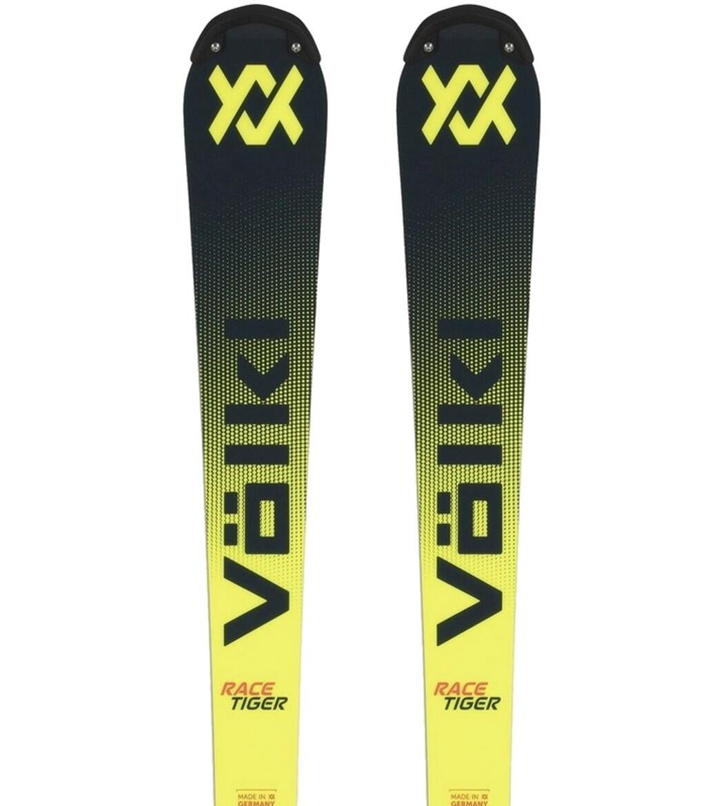 Volkl Racetiger SL R FIS WC-Plate Skirucksack + Comp 16 Yellow Man Bindungen 2/3