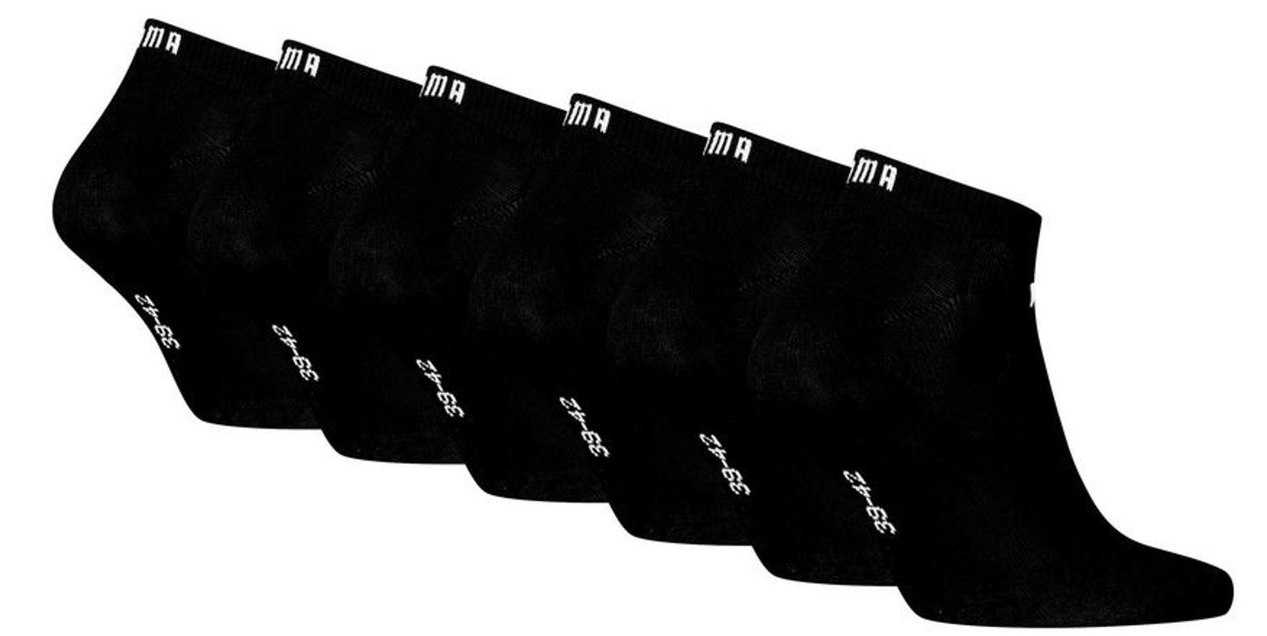 Puma Unisex Sneaker Socken knöchelhoch für Damen Herren 6er Pack 2/2