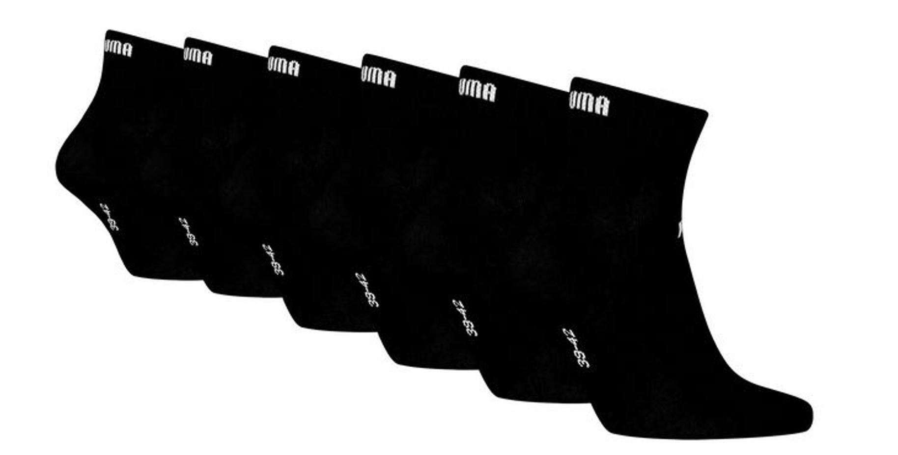Puma Unisex Sneaker Quarter Socken für Damen Herren 6er Pack 2/3