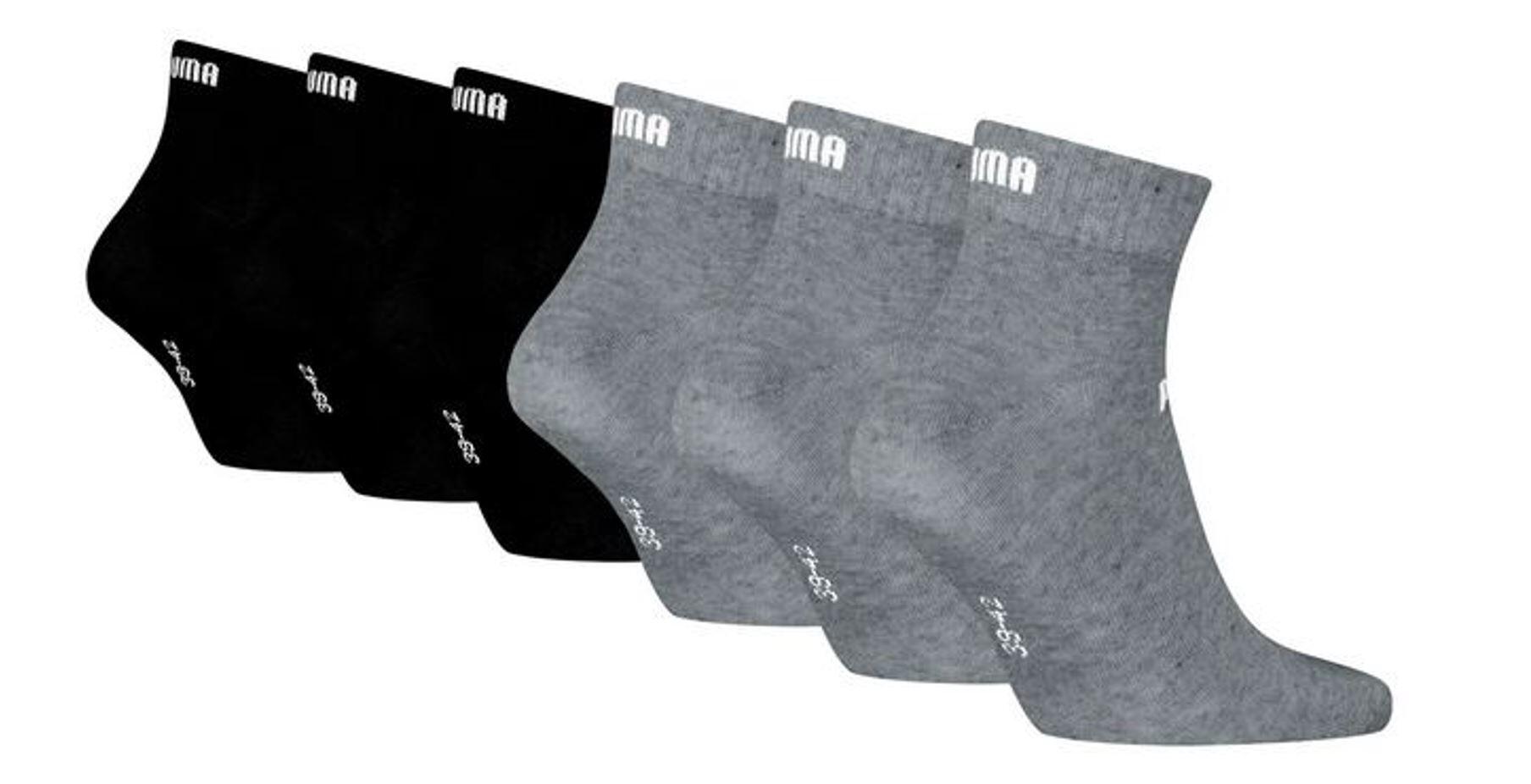 Puma Unisex Sneaker Quarter Socken für Damen Herren 6er Pack 2/2