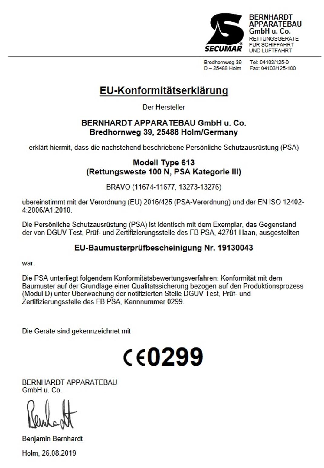 Secumar Bravo Feststoffweste 3/3