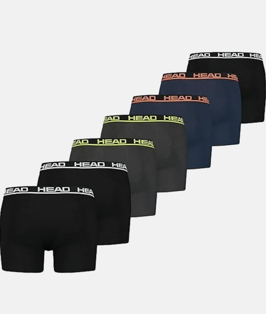 Boxershort Herren 7er Pack Figurbetont-HEAD BASIC BOXER TRUNKS 7/7