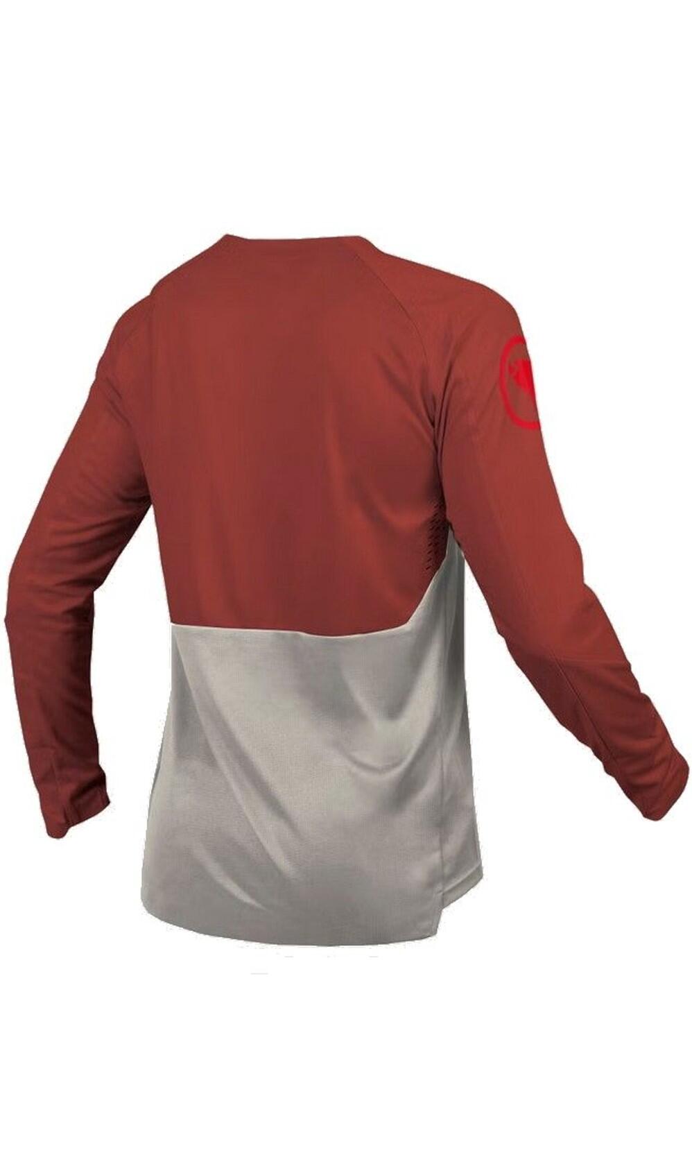 Maglia a maniche lunghe Endura MT500 Burner Uomo Grigio/Rosso 4/4
