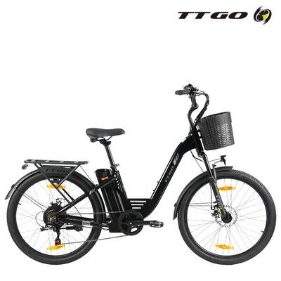 Elektrische hybride fiets c2pro woon-werkverkeer lange afstand zilver