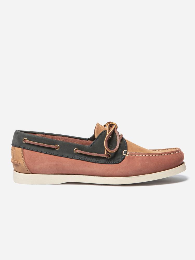 Chaussures bateau Homme PHENIS Terracotta / Navy 5/5