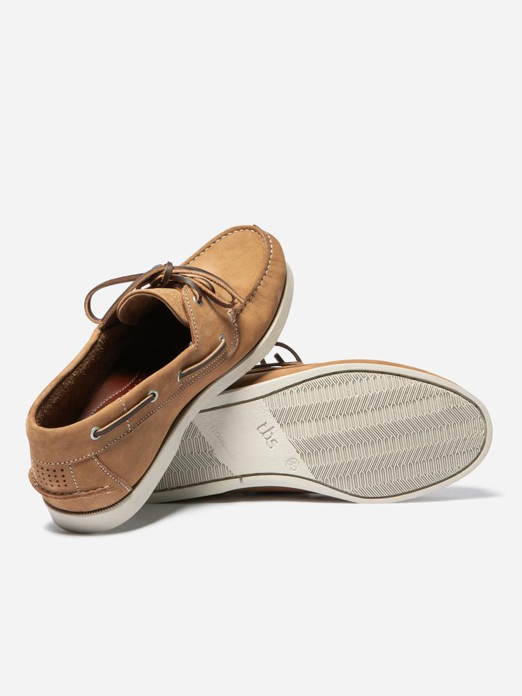 Chaussures bateau homme PHENIS Havane - cuir, lacets cuir 5/7