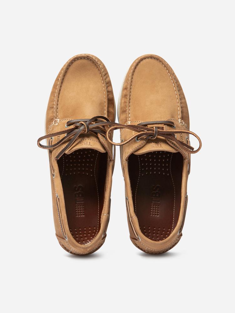 Chaussures bateau homme PHENIS Havane - cuir, lacets cuir 4/7