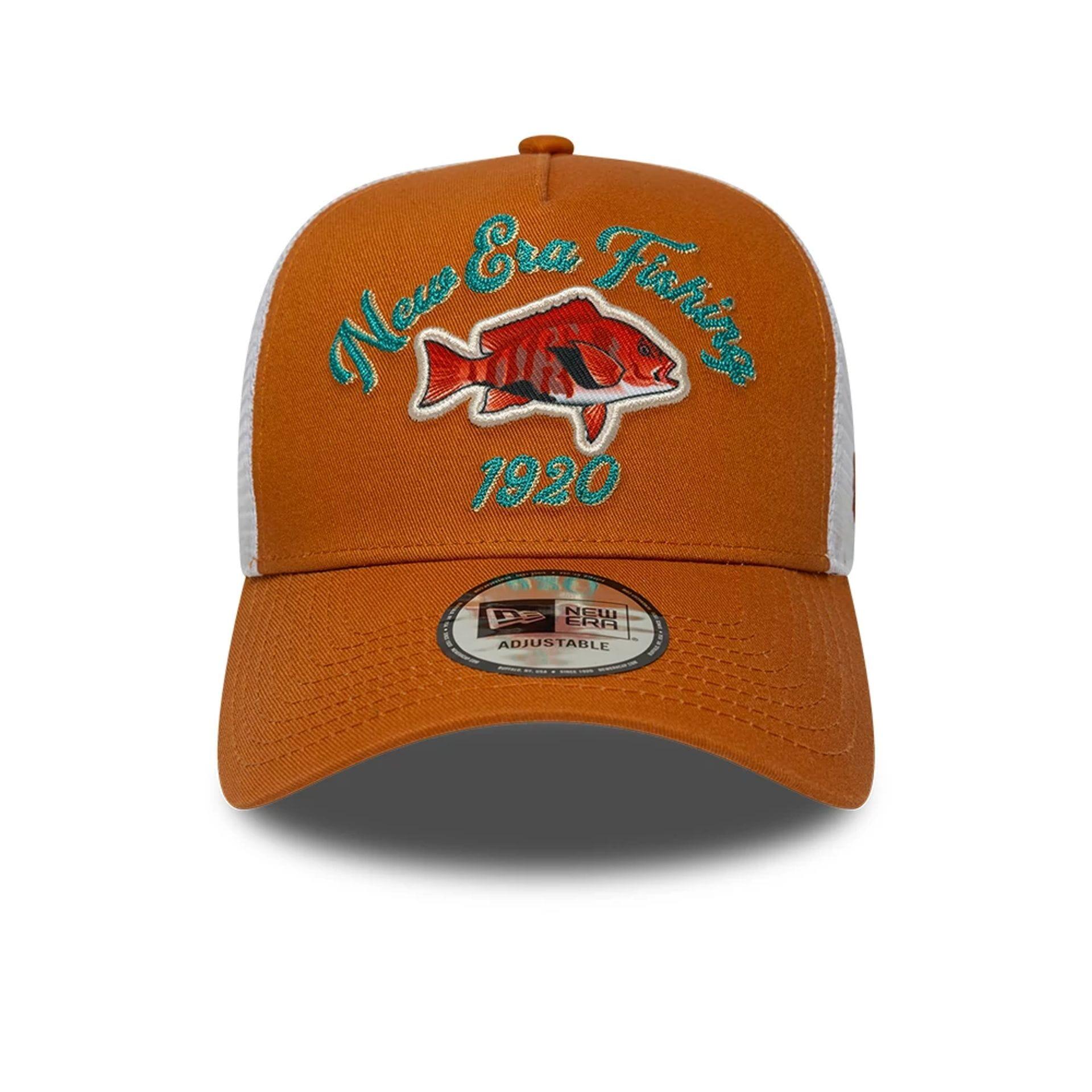 New Era 9FORTY Trucker Cap Fishing braun/weiß 2/7