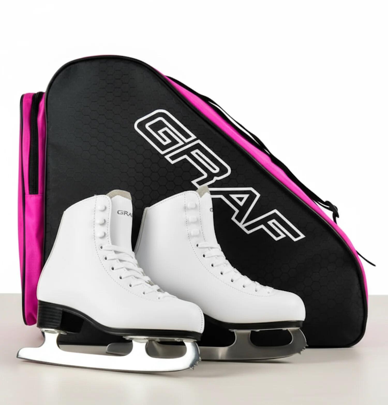 Schlittschuh Tasche Graf für Eishockey und Kunstlauf Schlittschuhe Pink 2/5