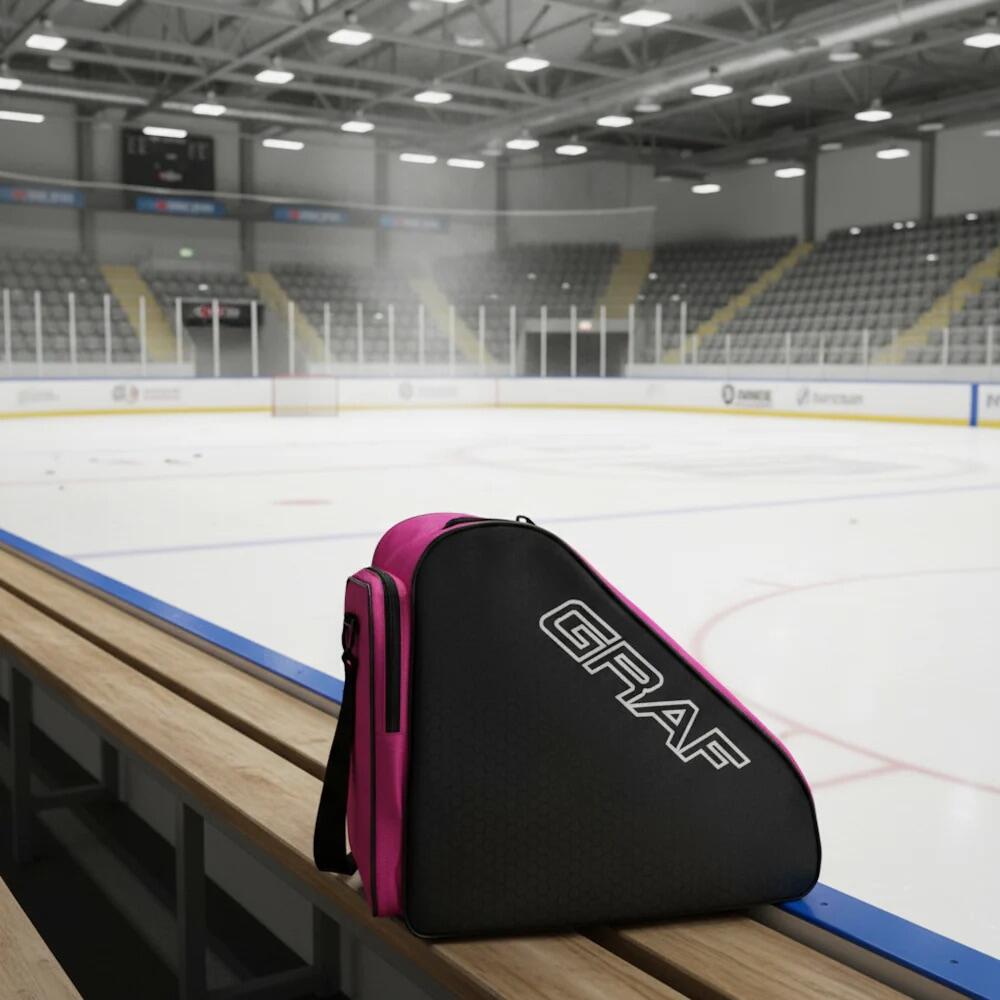 Schlittschuh Tasche Graf für Eishockey und Kunstlauf Schlittschuhe Pink 5/5