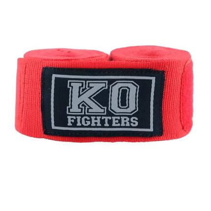 KO Fighters - Bandes de Boxe - Bandes de Kickboxing - Rouge - 4.5M