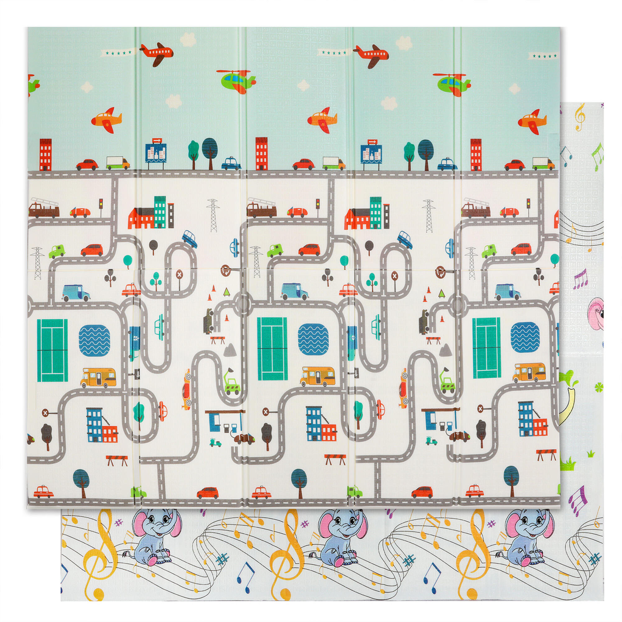 BoPeep Kids Play Mat Baby Crawling Pad Floor Foldable XPE Foam Non-Slip - Cloud