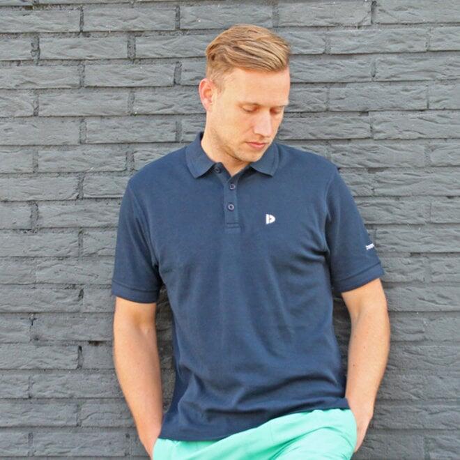 2er-Pack Donnay Herren-Piqué-Polohemden Noah aus 100 % Baumwolle 3/4