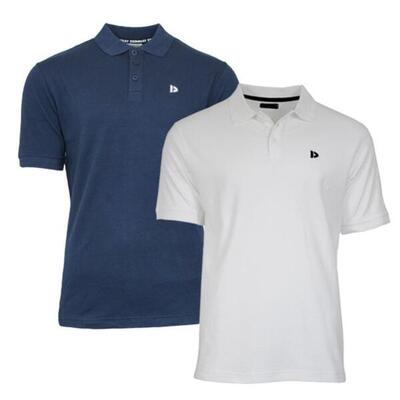 2-pack donnay heren polo pique shirt noah van 100% katoen