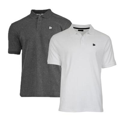 2-pack donnay heren polo pique shirt noah van 100% katoen