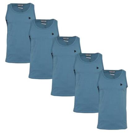 Lot de 5 débardeurs Donnay pour homme, 100% coton / Débardeur James.