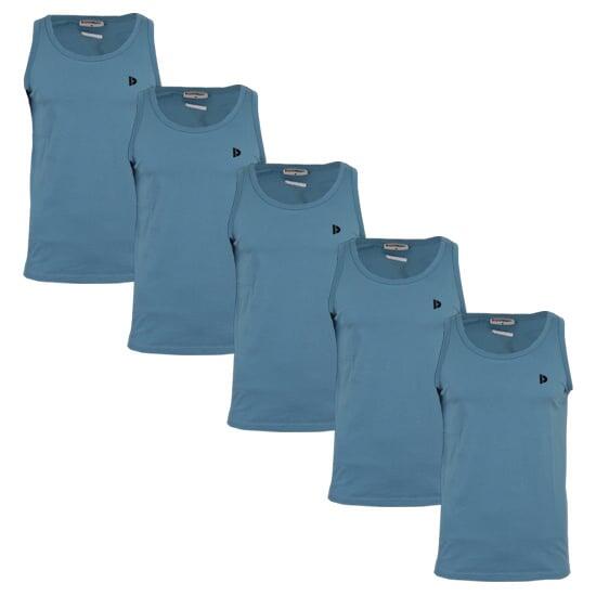 Lot de 5 débardeurs Donnay pour homme, 100% coton / Débardeur James.