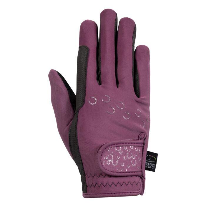 GANTS D'HIVER D'ÉQUITATION HKM ALVA JUNIOR LILAS 1/1