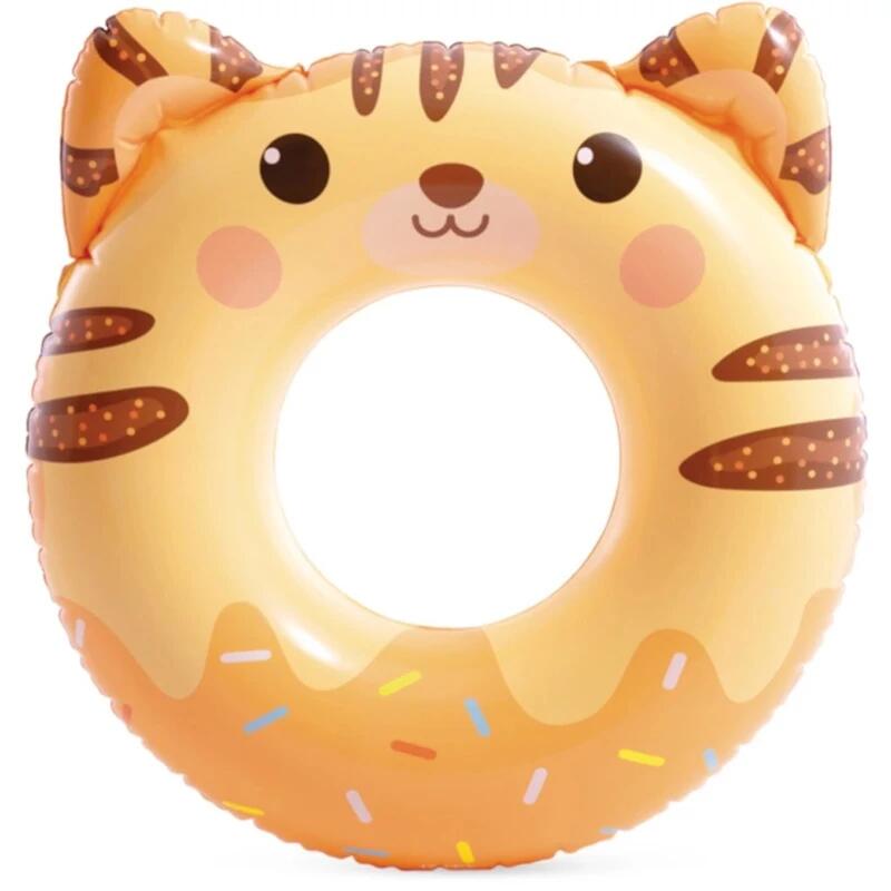 Aufblasbarer Schwimmring Intex mit Katzenmotiv 1/2