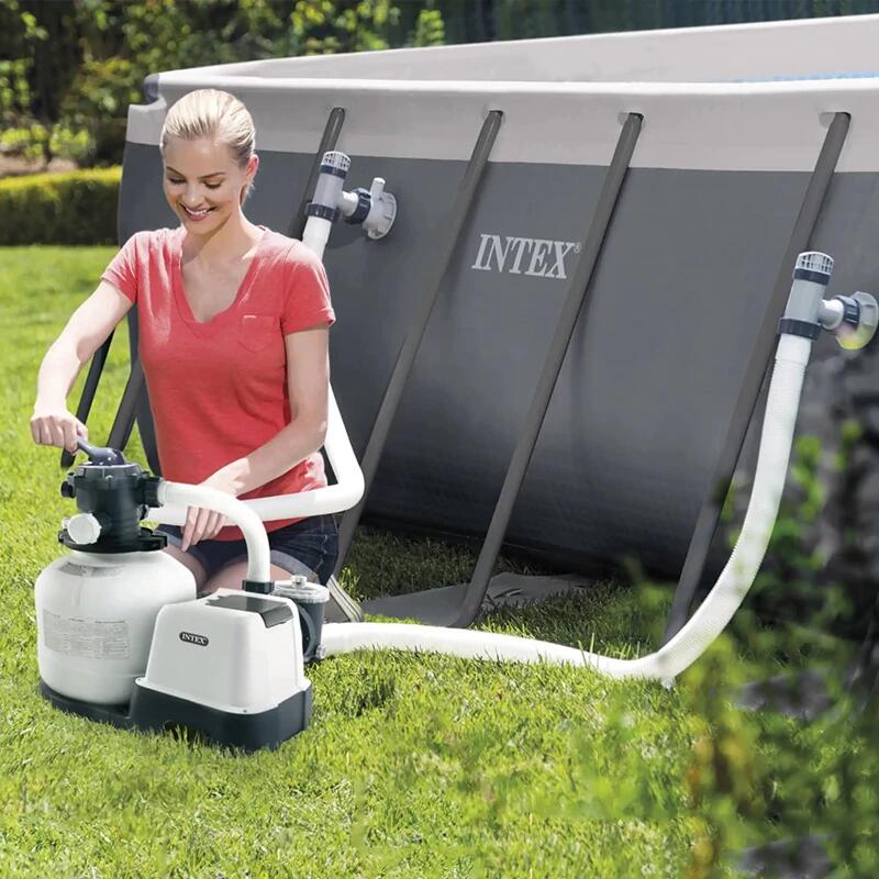Intex SX2100 Sandfilter-Wasserumwälzpumpe für Schwimmbecken 5/6
