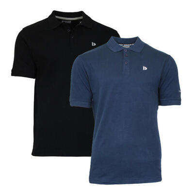 2-pack donnay heren polo pique shirt noah van 100% katoen