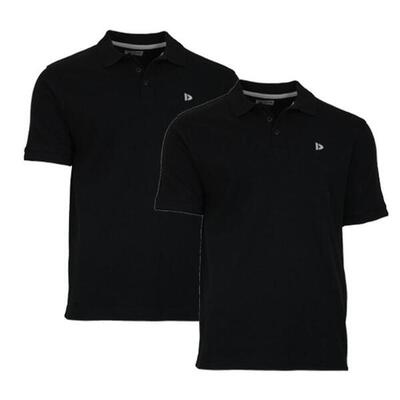 2-pack donnay heren polo pique shirt noah van 100% katoen