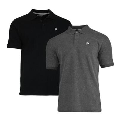 2-pack donnay heren polo pique shirt noah van 100% katoen