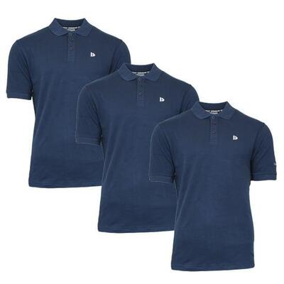 3-pack donnay heren polo pique shirt noah van 100% katoen