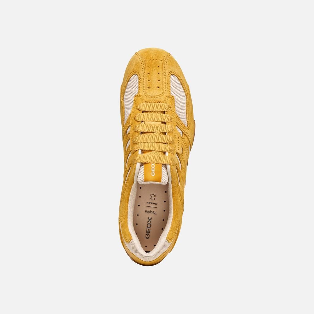 Baskets Femme D SNAKE ORIGINAL Jaune/Blanc Cassé 6/7