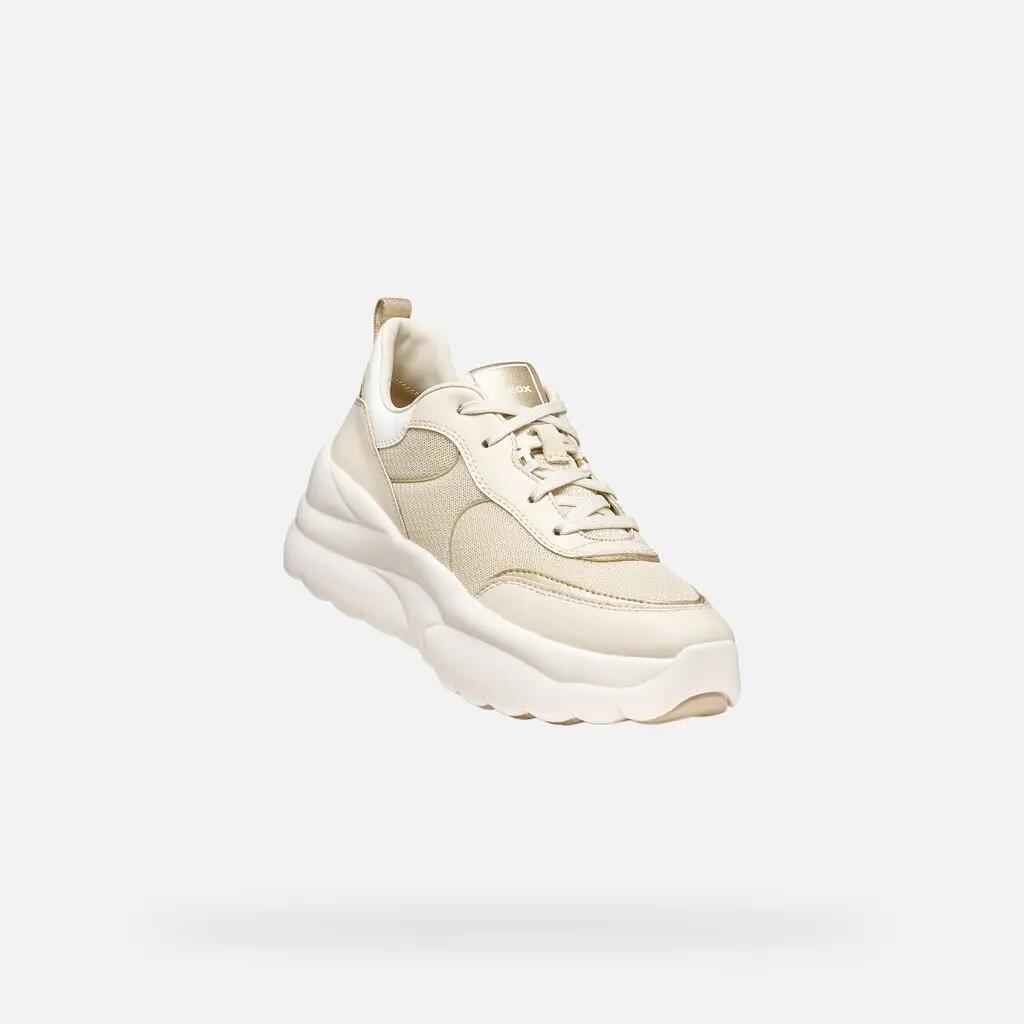 Baskets Femme XTORS WOMAN Blanc Cassé/Or Clair 6/7