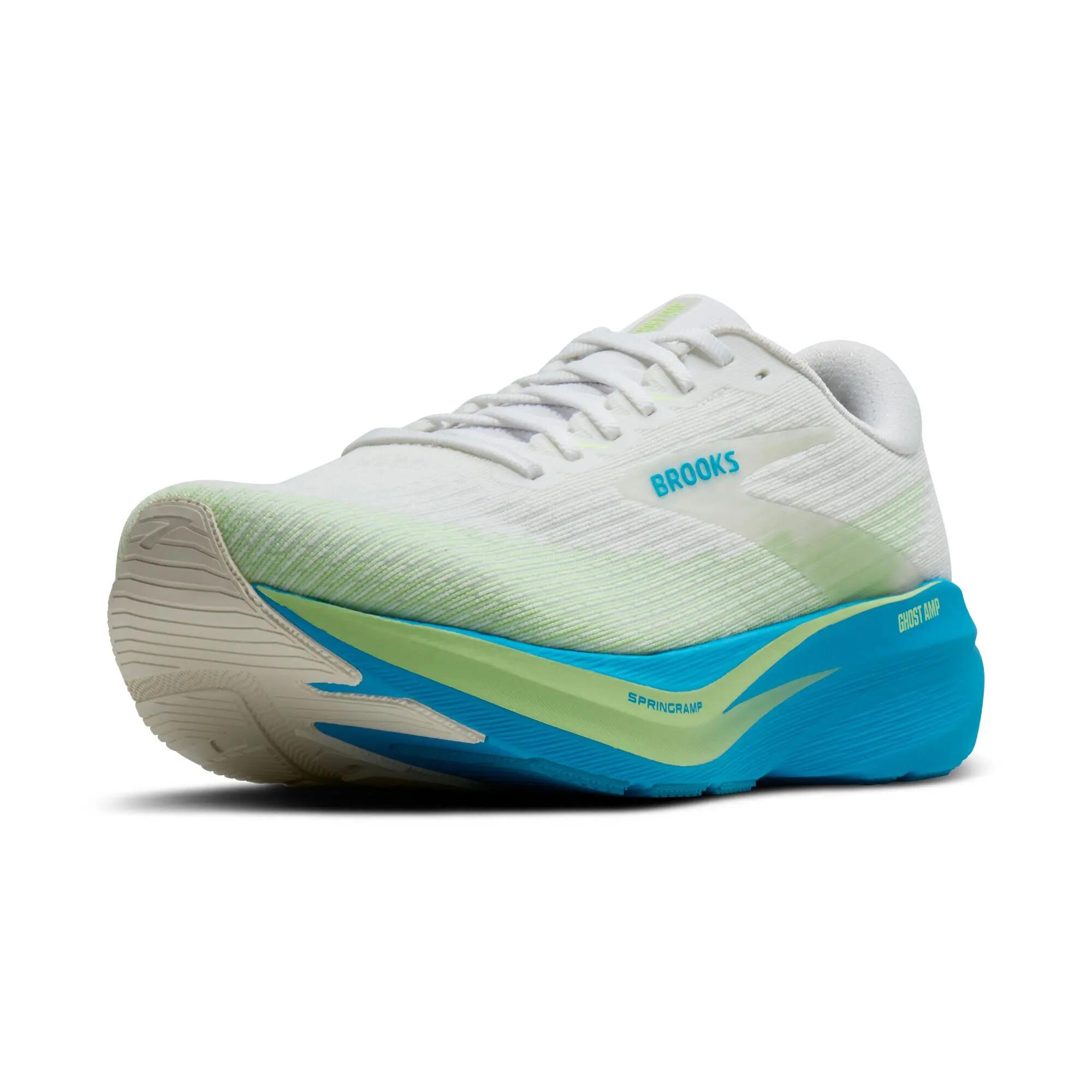 Sapatilhas de Corrida Homem Ghost Amp branco azul verde claro 2/5