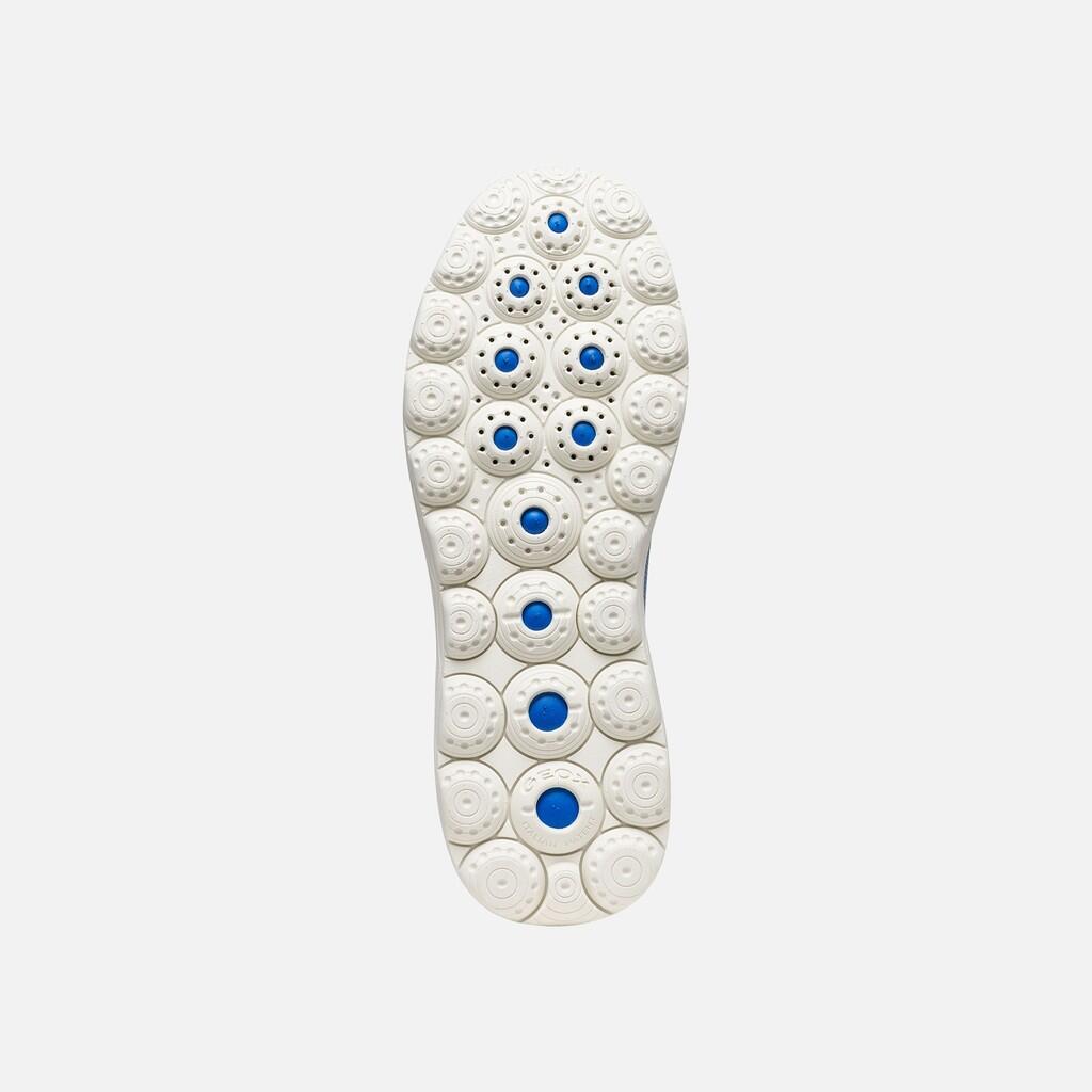 Baskets Femme D SPHERICA PLUS Blanc Cassé/Bleu Ciel Clair 7/7