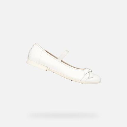 Ballerines Fille JR PLIE' Blanc